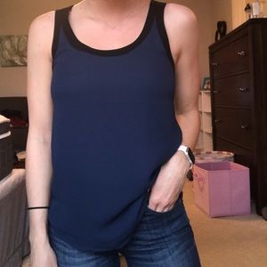 Navy and black tank top